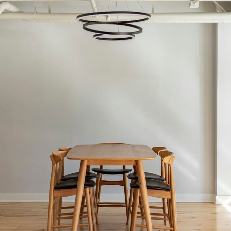 Solid Oak Dining Table Set